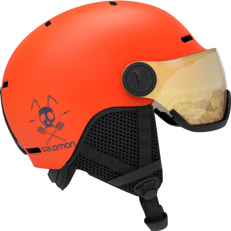 Salomon GROM VISOR - Dětská lyžařská helma