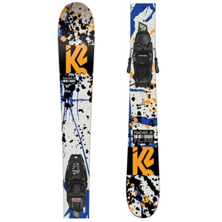 K2 POACHER JR FDT 7.0 SET - Dětské freestylové lyže s vázáním