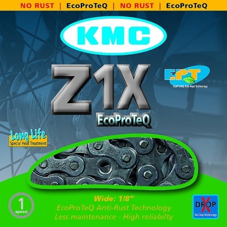 KMC ŘETĚZ Z1X EPT NEREZ - Řetěz